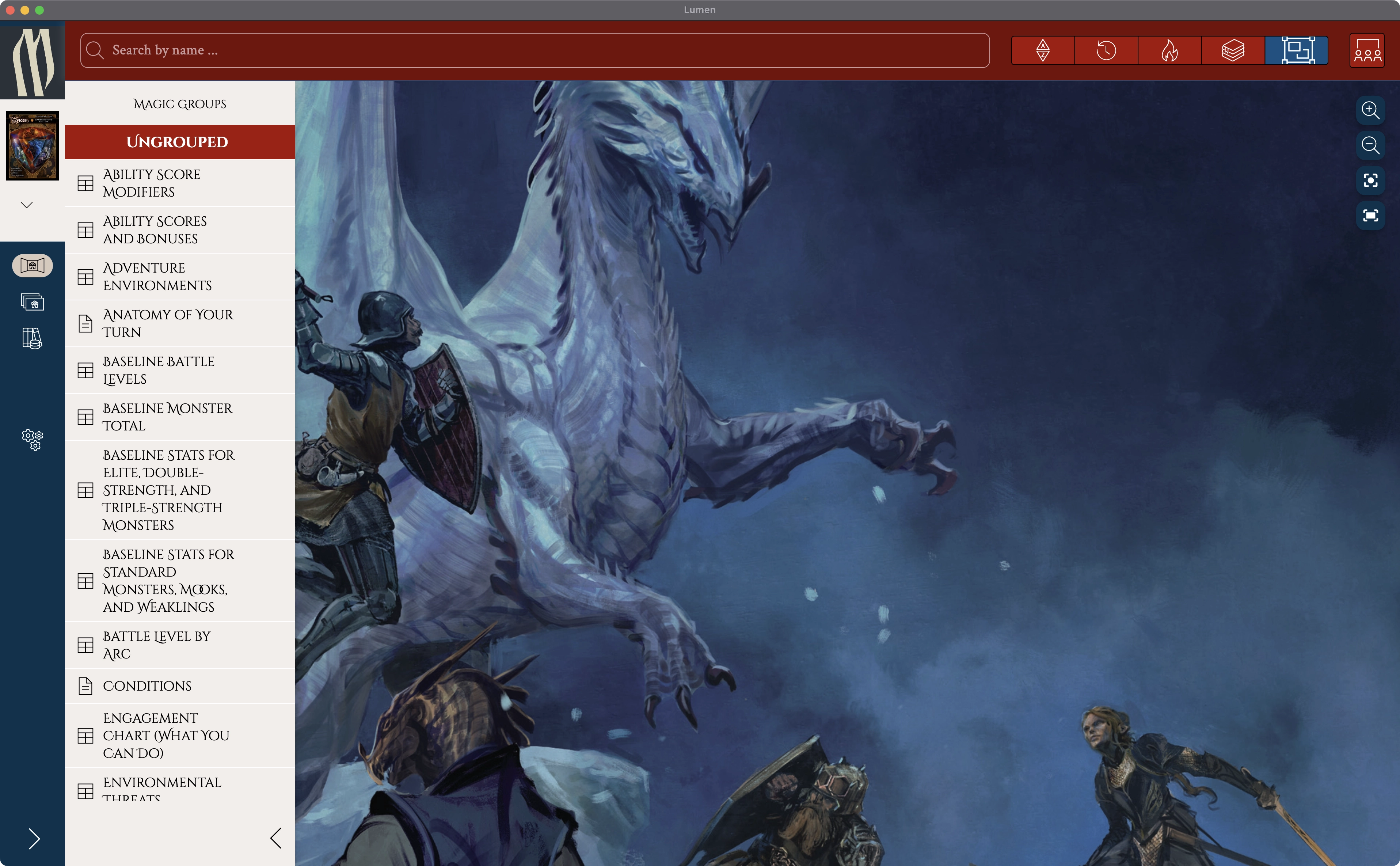 Lumen's beautiful themed interface