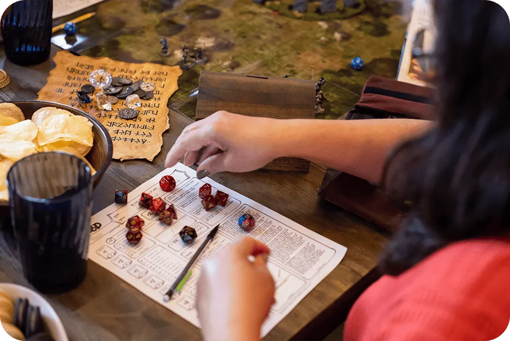Playing tabletop game